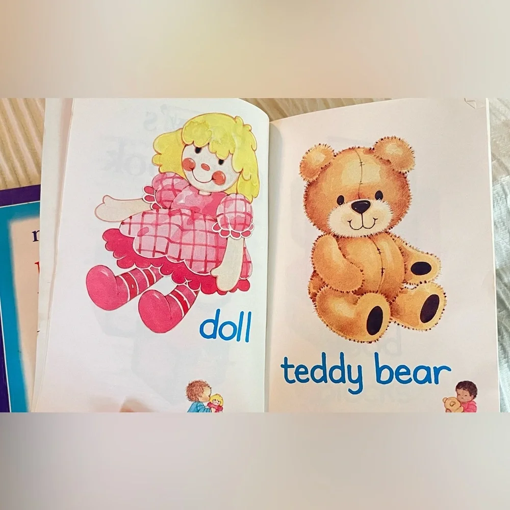 Vintage Lot of 4 Children’s my firsts picture books-red,blue,yellow & baby 1995
